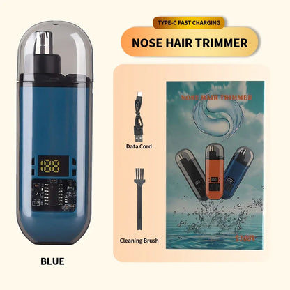 👃✂️ 2 σε 1 Electric Ear & Nose Hair Trimmer – Επαγγελματικό & Ανώδυνο για Άνδρες ✨