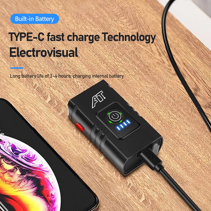 🚴‍♂️ LED Εμπρόσθιο Φως Ποδηλάτου – Επαναφορτιζόμενο με Type-C & 6 Λειτουργίες Φωτισμού