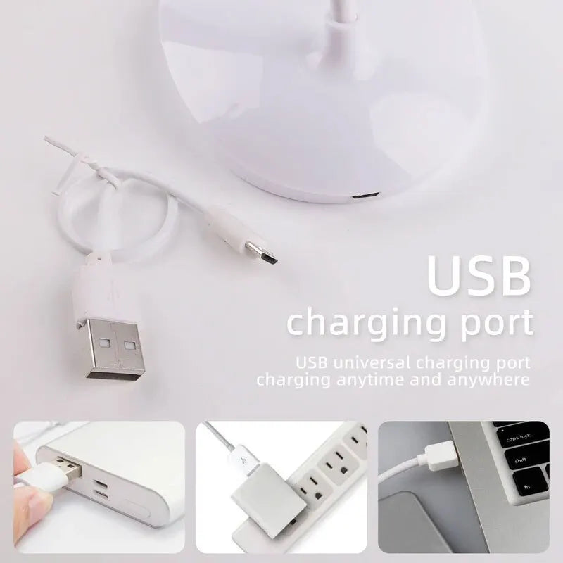 💡 LED Desktop Desk Lamp – Επαναφορτιζόμενο USB Φωτιστικό Γραφείου & Κομοδίνου