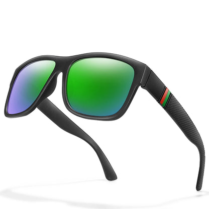 🕶️☀️ Κλασικά Ανδρικά Polarized Γυαλιά Ηλίου – Τετράγωνος Σκελετός, UV400 Προστασία & Vintage Στυλ 🚴‍♂️🎣