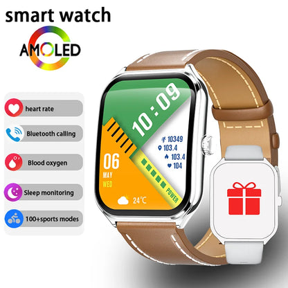 ⌚ New Ultra Thin Smart Watch 1.96" AMOLED – Κομψό, Έξυπνο & Υψηλής Ανάλυσης
