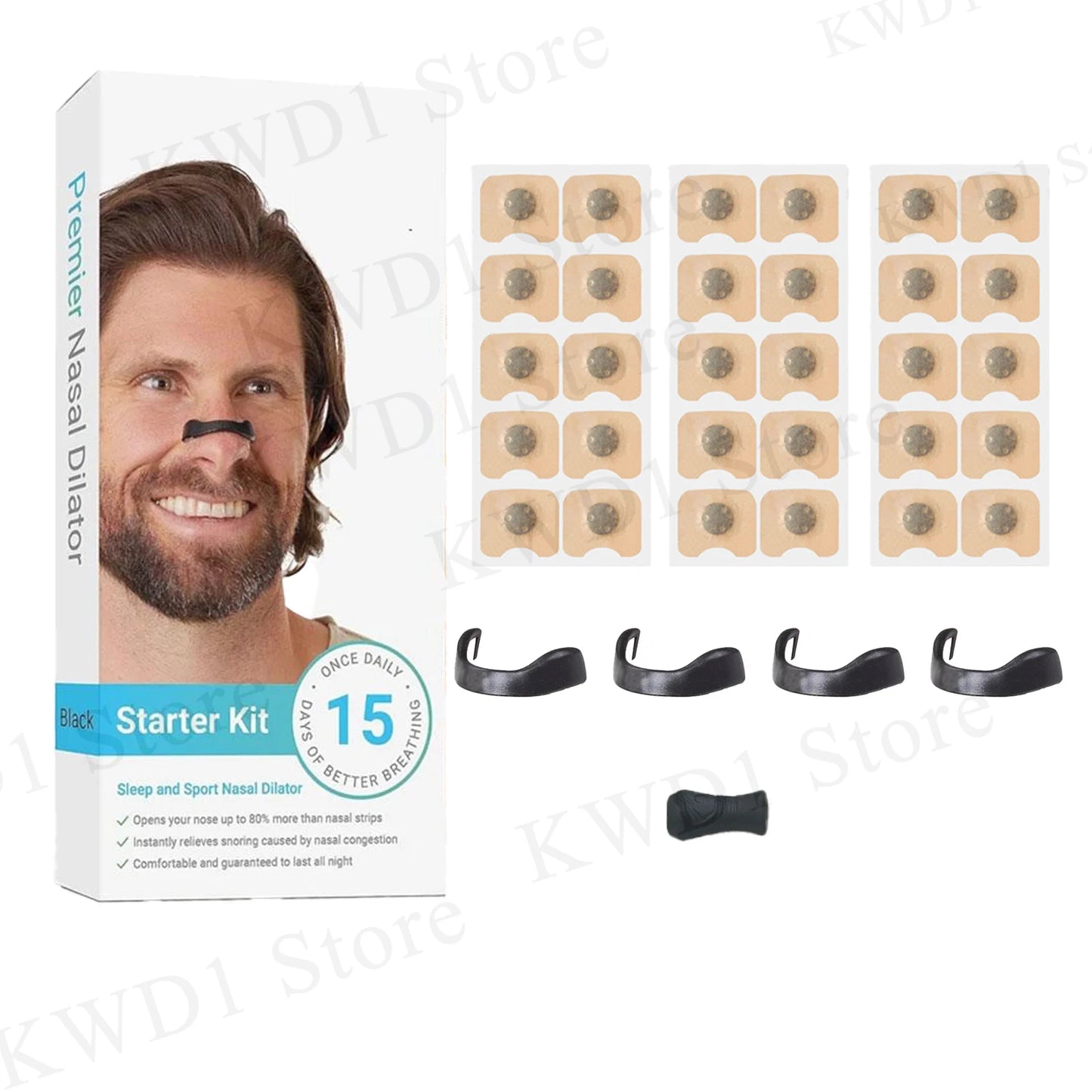 😴👃 Magnetic Nasal Dilators – Ελεύθερη Αναπνοή & Ήσυχος Ύπνος! 👃😴 Anti-Snoring Strips | Air Intake Booster | Sleep & Sports Aid | 15/30pcs