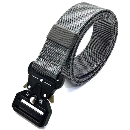 🎯🪖 Tactical Men’s Belt – Outdoor Combat & Survival Ζώνη από Nylon & Canvas με Quick Release Buckle