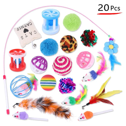 Cat Tunnel & Toys Set 🐱🎪 | Foldable Tent + Mouse Balls 🐭 | Simulation Fish 🐟 | Fun for Kittens & Cats 😸