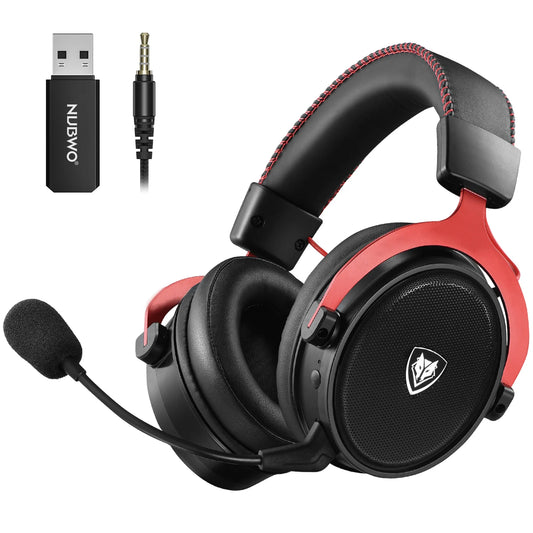 🎧⚡ NUBWO Dual Wireless Gaming Headset – 2.4GHz Dongle + Bluetooth 5.3, Noise Canceling Μικρόφωνο, 120h Μπαταρία & 3-in-1 Συμβατότητα 🎮