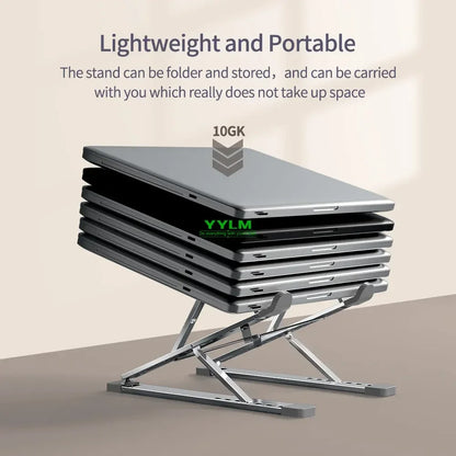 💻✨ N8 Double-Layer Laptop Stand – Αλουμινένια Αναδιπλούμενη Βάση Γραφείου 🎯