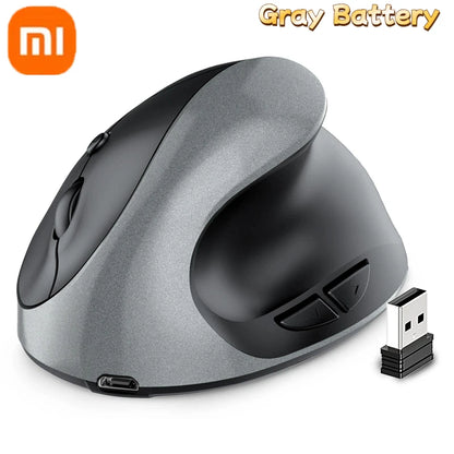 🖱️ Xiaomi Κάθετο Εργονομικό Ασύρματο Ποντίκι – Rechargeable ή με Μπαταρία AA