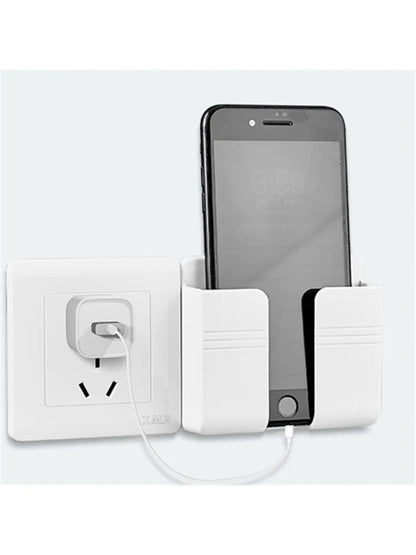 📱 Multifunction Wall Mounted Storage Box – Οργανωτής Χωρίς Τρύπες για Τηλεκοντρόλ, Κινητά & Καλώδια