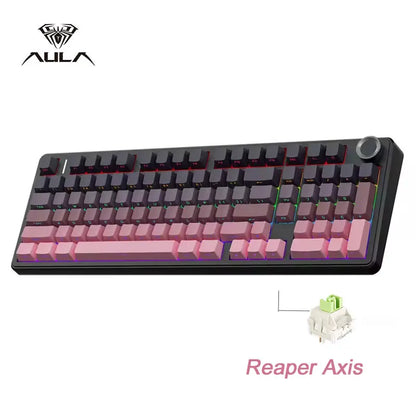 ⌨️🎮 AULA F99PRO Gaming Keyboard – Pro-Level Εμπειρία Πληκτρολόγησης με 3 Τρόπους Σύνδεσης & Gasket Design!