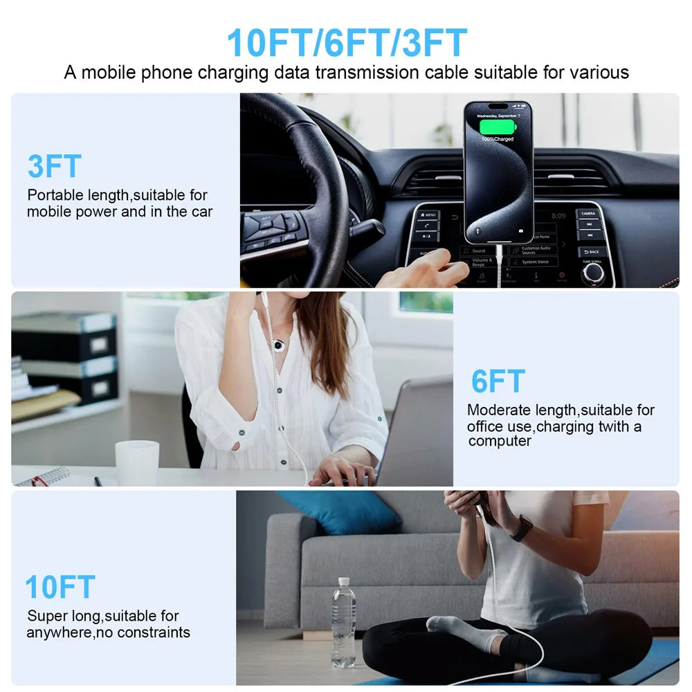 🔌⚡ LAIHONEN MFi USB-A σε Lightning Cable 2.4A 📱⚡