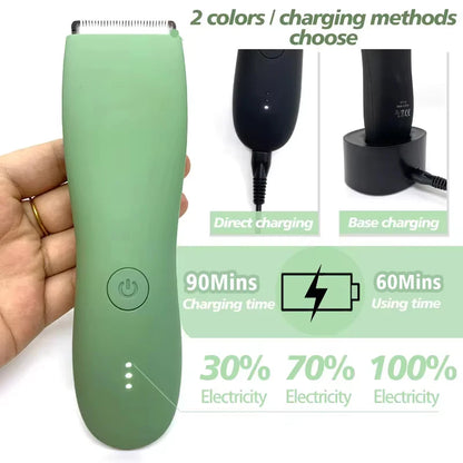 ✂️ Men’s Body & Groin Trimmer – IPX7 Αδιάβροχη Ηλεκτρική Μηχανή Ανδρικής Περιποίησης με Κεραμική Λεπίδα