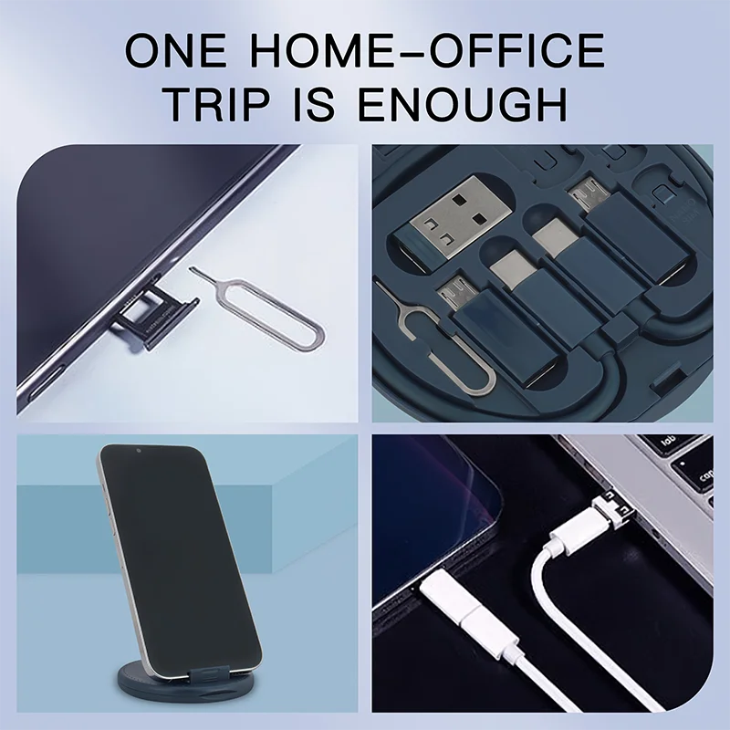 🔌⚡ 60W Multi USB Charging Adapter Cable Kit – Πολυλειτουργικό Σετ Μετατροπέων & Καλωδίων για Όλες τις Συσκευές 📱💻