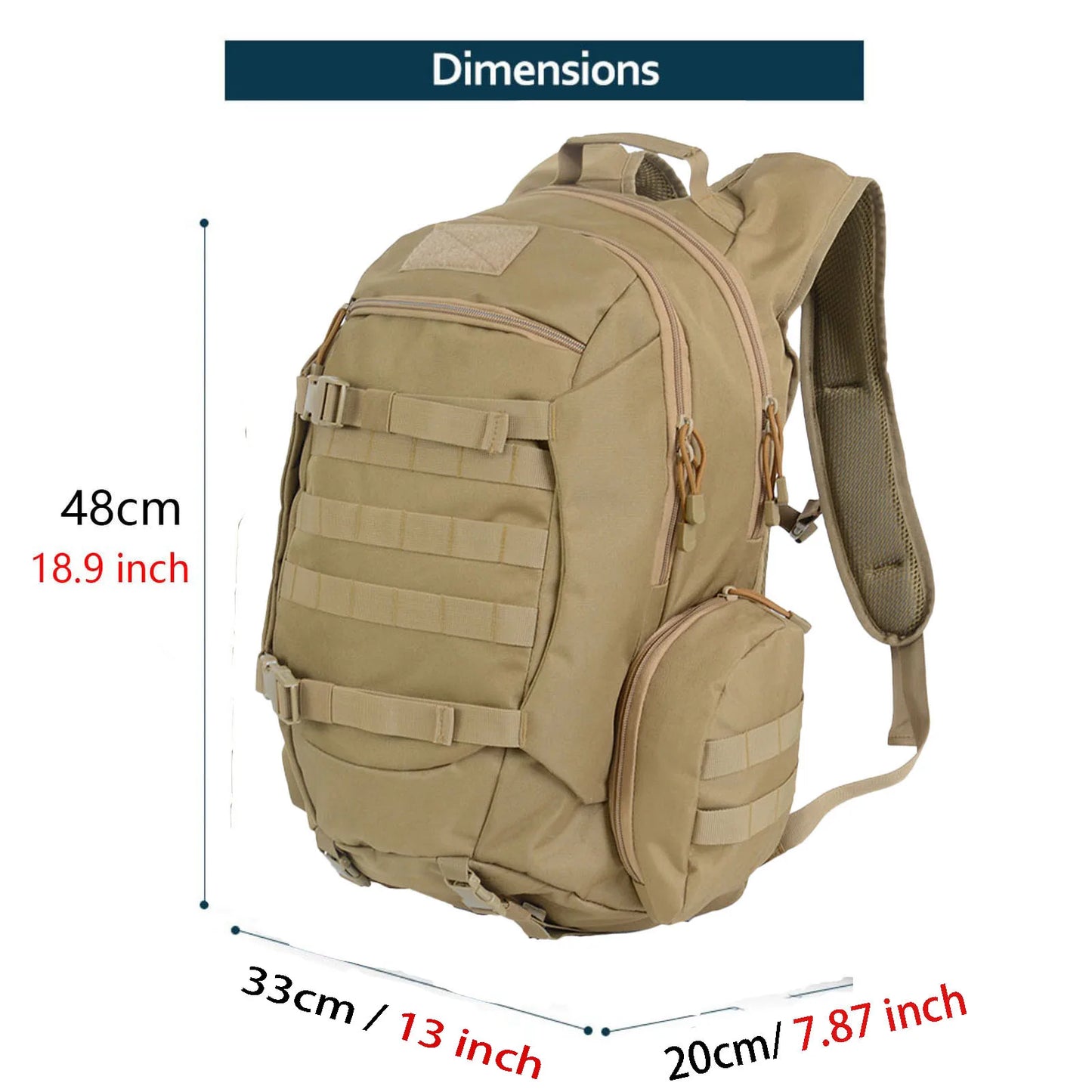 🎒 45L Αδιάβροχο Σακίδιο Πλάτης – Tactical Outdoor Backpack για Ψάρεμα, Κυνήγι & Camping 🏕️💪