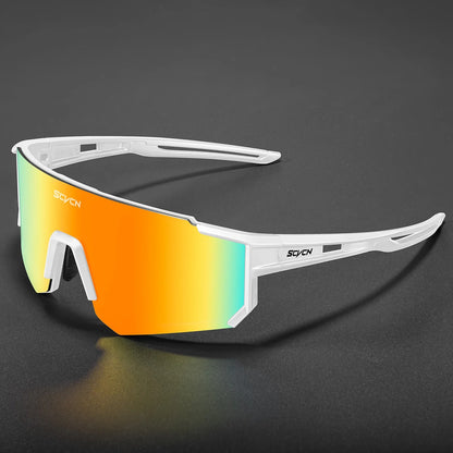 😎 SCVCN Outdoor Cycling Sunglasses – Αθλητικά Γυαλιά Ηλίου UV400 για Ποδηλασία, Τρέξιμο & Outdoor Sports | Unisex, Αντιχαρακτικά & Ανθεκτικά