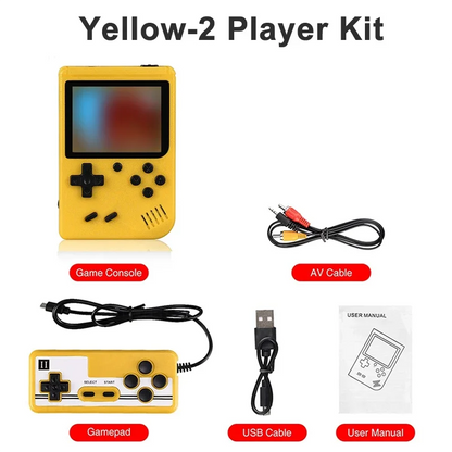 Retro Mini Console 🎮 | 8-Bit Handheld 🕹️ | 400 Built-in Games 💾 | AV Out 📺 | Gameboy Style 🔄
