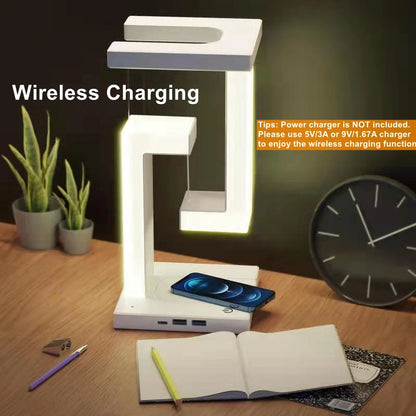 💡✨ Novelty Floating Lamp με 10W Detachable Wireless Charger
