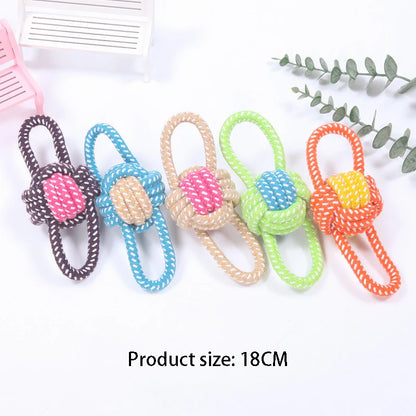 Mini Dog Rope Toy 🐶🪢 | Cotton Ball for Chewing 🦷 | Interactive & Tooth-Friendly ✅ | For Small & Large Dogs 🐕🐾