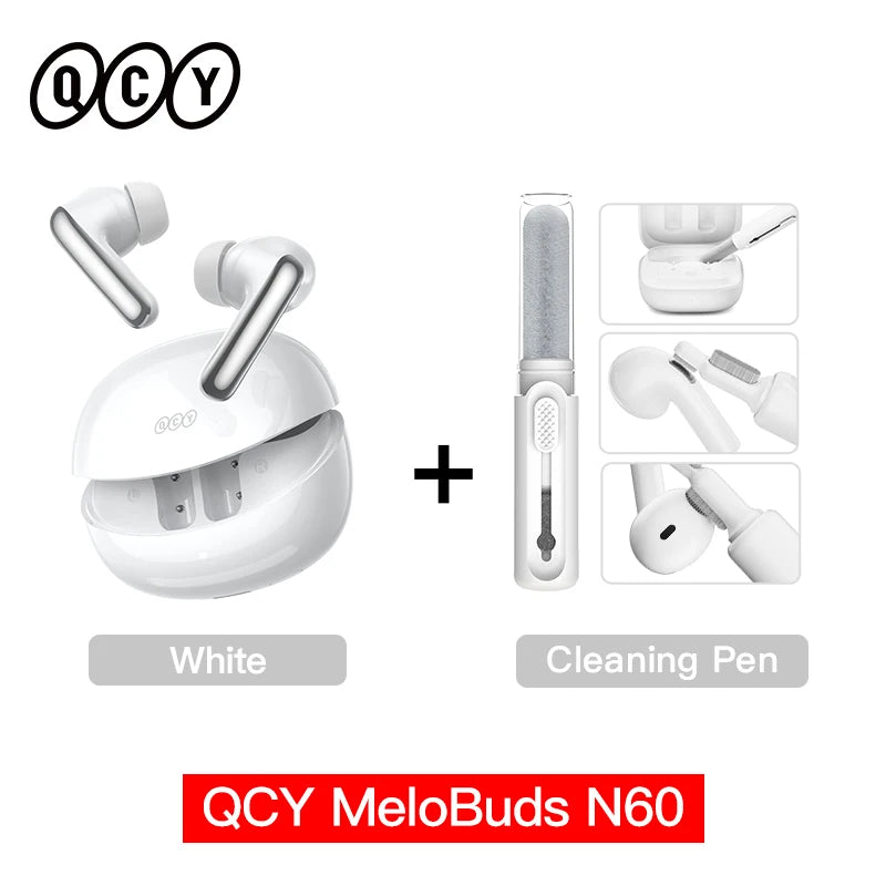 🎧 QCY MeloBuds N60 – Bluetooth 6.0 Earbuds με ANC, LDAC & 45H Αυτονομία