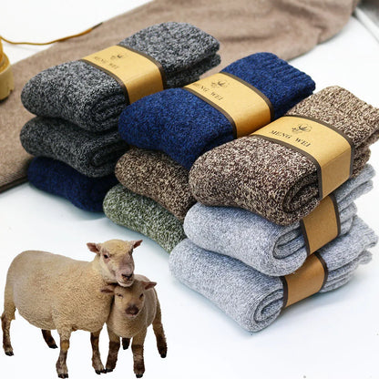 🧦❄️ Ανδρικές Χειμερινές Κάλτσες Merino Wool – Extra Ζεστές & Αντιπαγωτικές (3 Ζευγάρια)