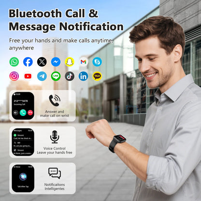 ⌚ Blackview R30 Max – Smartwatch 1.91” με LED Flashlight, Bluetooth Κλήσεις & 100+ Αθλητικά Modes