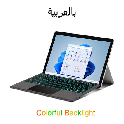 💻✨ AJIUYU Magnetic Backlit Keyboard – Για Microsoft Surface Go 1/2/3 ✨💻