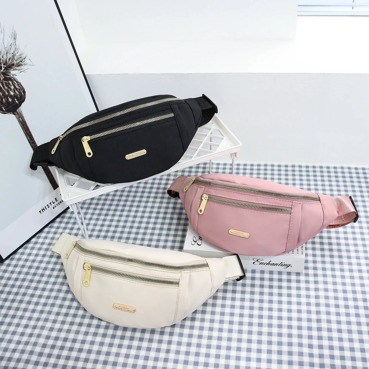 🎒💦 Fanny Pack – Αδιάβροχη Τσάντα Μέσης με Ρυθμιζόμενο Ιμάντα για Γυναίκες 👟✈️