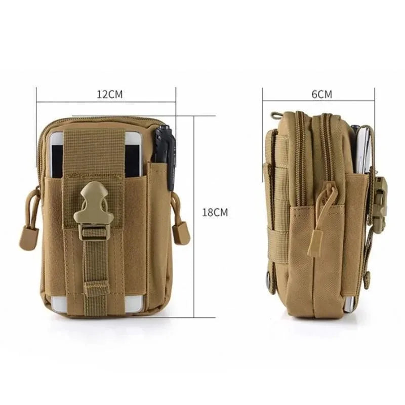 🎒📱 Ανδρική Τσαντάκι Ζώνης – Αδιάβροχο Nylon Molle Pouch με Θήκη Κινητού & Πολυχρηστική Σχεδίαση 🛠️🌲