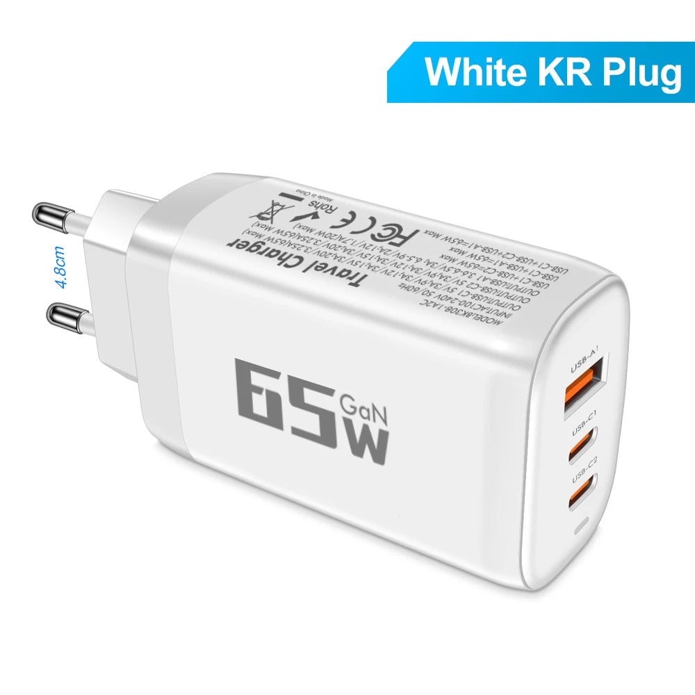 ⚡ 85W GaN USB Type-C Charger QC3.0 PPS PD – Για iPhone, MacBook, Samsung & Laptop