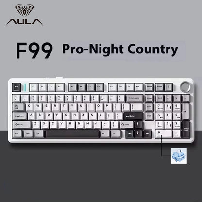 ⌨️🔥 AULA F99PRO – Gaming Mechanical Keyboard με 99 Πλήκτρα & Knob ⚙️ Τριπλή σύνδεση, Gasket κατασκευή & DIY δυνατότητες για τους απαιτητικούς gamers και creators!