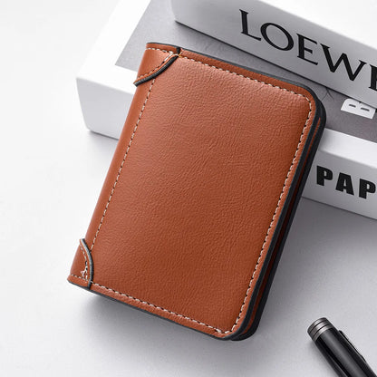 👛 Ανδρικό Mini Πορτοφόλι – Ultra-thin PU Leather, Κομψό & Ελαφρύ 💼✨