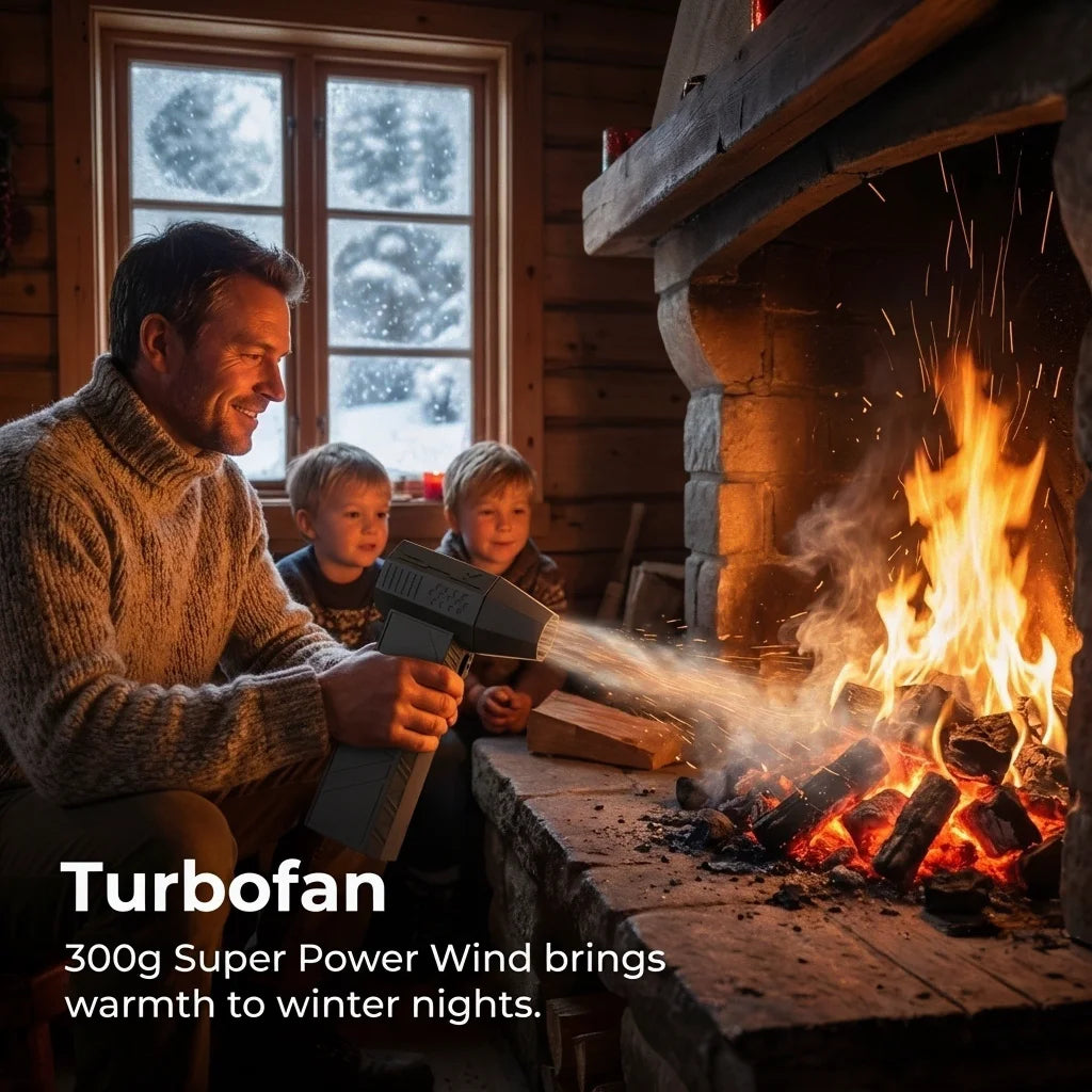 💨⚡ Violent Fan 400000RPM Turbo Jet Blower – Ισχυρό Φορητό Air Blower & Vacuum Cleaner