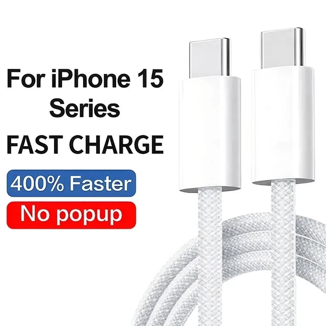 ⚡ PD 35W Fast Quick Charger USB-C Cable – Για iPhone 15/14/13/12/11 & Pro Max / Mini / Plus / XR / XS