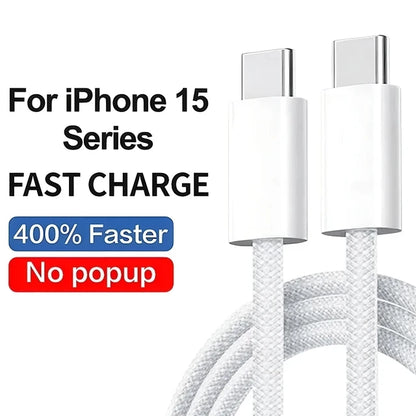 ⚡ PD 35W Fast Quick Charger USB-C Cable – Για iPhone 15/14/13/12/11 & Pro Max / Mini / Plus / XR / XS