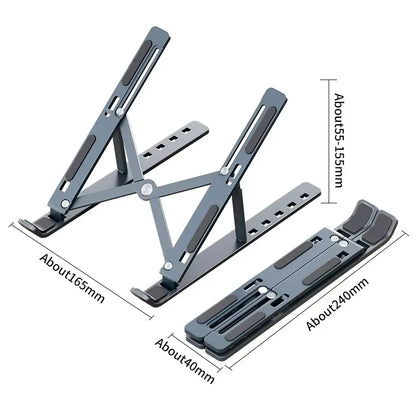 💻✨ Adjustable Foldable Laptop Stand – Ρυθμιζόμενη & Φορητή Βάση Notebook 🎯