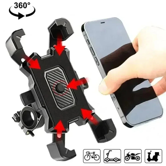 🚴‍♂️📱 Motorcycle & Bike Phone Mount – 360° Περιστρεφόμενη Βάση Κινητού για Ποδήλατο & Μοτοσυκλέτα 🛵
