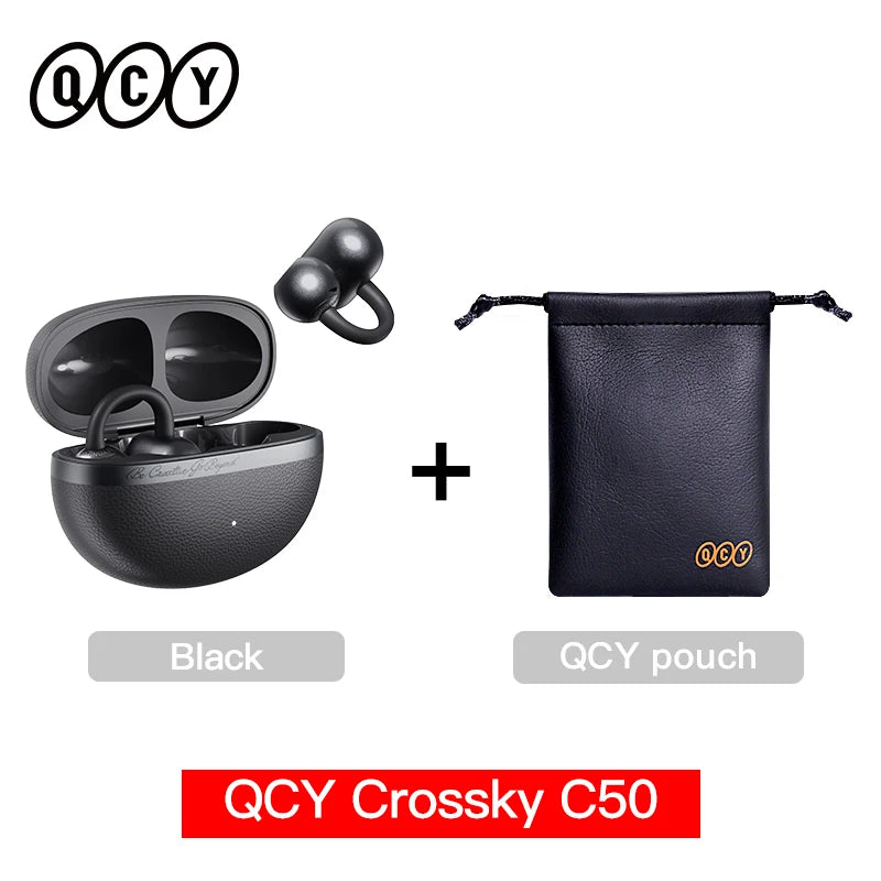 QCY Crossky C50 Open-Ear Wireless Earbuds – Bluetooth 6.0 Clip-On Ακουστικά