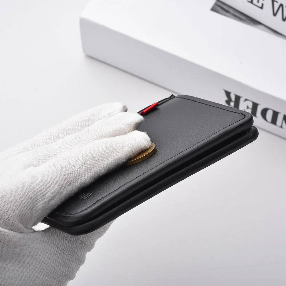 👛 Ανδρικό Mini Πορτοφόλι – Ultra-thin PU Leather, Κομψό & Ελαφρύ 💼✨