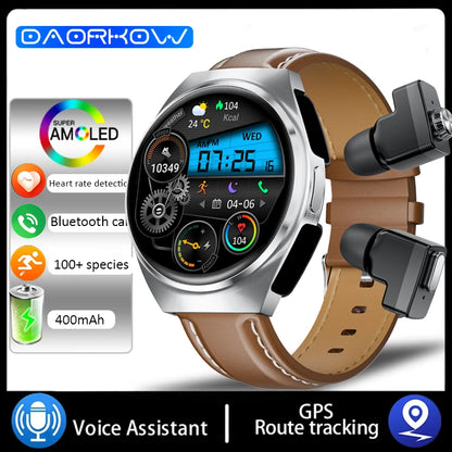 ⌚ DAORKOW GT96 – TWS 2-σε-1 Smart Watch με Ενσωματωμένα Bluetooth Ακουστικά | Κλήσεις, NFC, Παρακολούθηση Υγείας & Μουσική