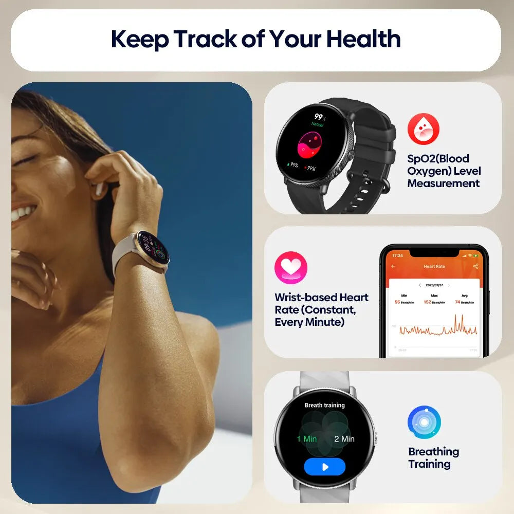 Zeblaze GTR 3 Pro Smartwatch – AMOLED 1.43’’ | Κλήσεις από το Ρολόι | Ανοξείδωτο Ατσάλι 316L