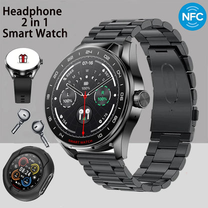 ⌚ GEJIAN D9 – Smart Watch με Ενσωματωμένα Bluetooth Ακουστικά 2-σε-1 | NFC, Κλήσεις, Καρδιακός Ρυθμός & Πολλαπλά Sports Modes