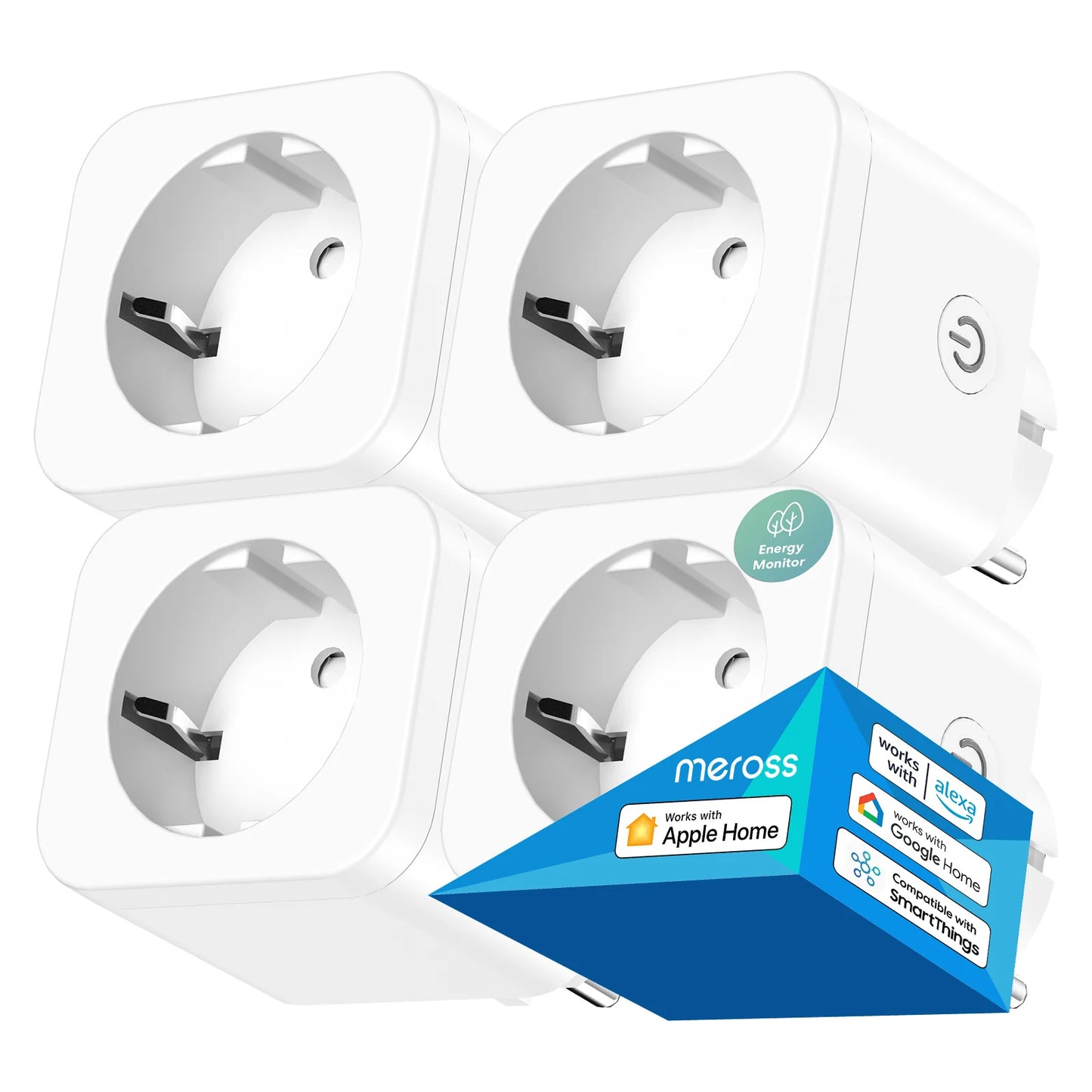 Meross Smart WiFi Plug με Energy Monitor – 16A | Apple HomeKit • Alexa • Google • SmartThings