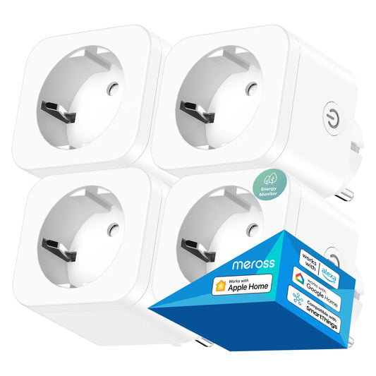 🔌⚡ Meross Smart WiFi Plug με Energy Monitor – 16A | Apple HomeKit • Alexa • Google • SmartThings ⚡🔌