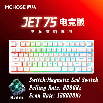 ⌨️⚡ MCHOSE Jet 75 Gaming Mechanical Keyboard – 8K Πολύ Χαμηλό Latency, Μαγνητικοί Διακόπτες, Gasket Mount Για gamers που δεν κάνουν καμία υποχώρηση σε ταχύτητα, αίσθηση και απόδοση!