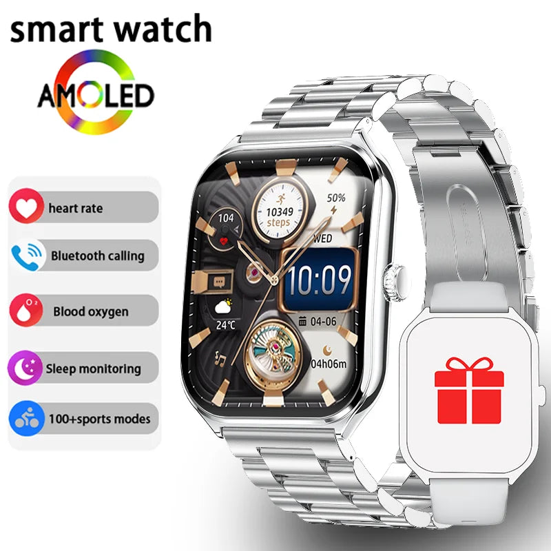 ⌚ New Ultra Thin Smart Watch 1.96" AMOLED – Κομψό, Έξυπνο & Υψηλής Ανάλυσης