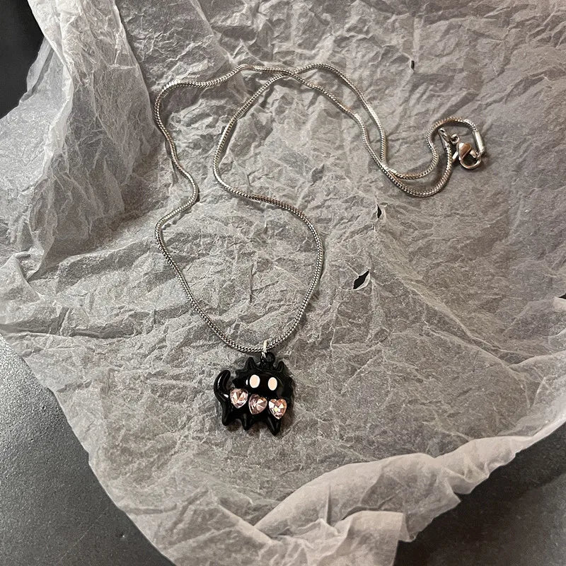 ⭐ Vintage Δερμάτινο Κολιέ με Αστέρι – Unisex, Ασημί Αντικέ με Y2K Aesthetic ✨