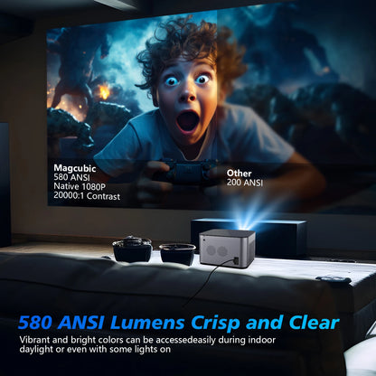 🎥 Magcubic HY350 Pro – 580ANSI Smart Projector με Android 11, 4K Υποστήριξη & Αυτόματη Εστίαση