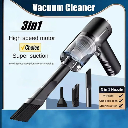 🚗 Car Vacuum Cleaner – Φορητό Μικρό Σκουπάκι Αυτοκινήτου & Σπιτιού με Αναρρόφηση & Φύσημα
