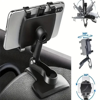🚗📱 Universal Βάση Κινητού Αυτοκινήτου – Dashboard Clip Mount 🔄 Ιδανική για GPS & Hands-Free Χρήση (iPhone, Samsung, Xiaomi & άλλα)