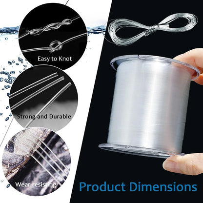 🎣🧵 120M Διάφανο Νάιλον Νήμα Ψαρέματος – Ανθεκτική Αόρατη Πετονιά για Γλυκά & Αλμυρά Νερά 🌊🐟