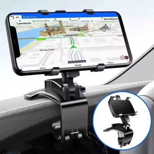 🚗📱 Universal Βάση Κινητού Αυτοκινήτου – Dashboard / Καθρέφτης 🔄 Περιστροφή 360° για iPhone & Smartphones